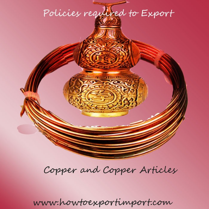 Indian Tariff Code (ITC number) for COPPER and COPPER ARTICLES